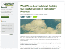 Tablet Screenshot of blog.sagrader.com